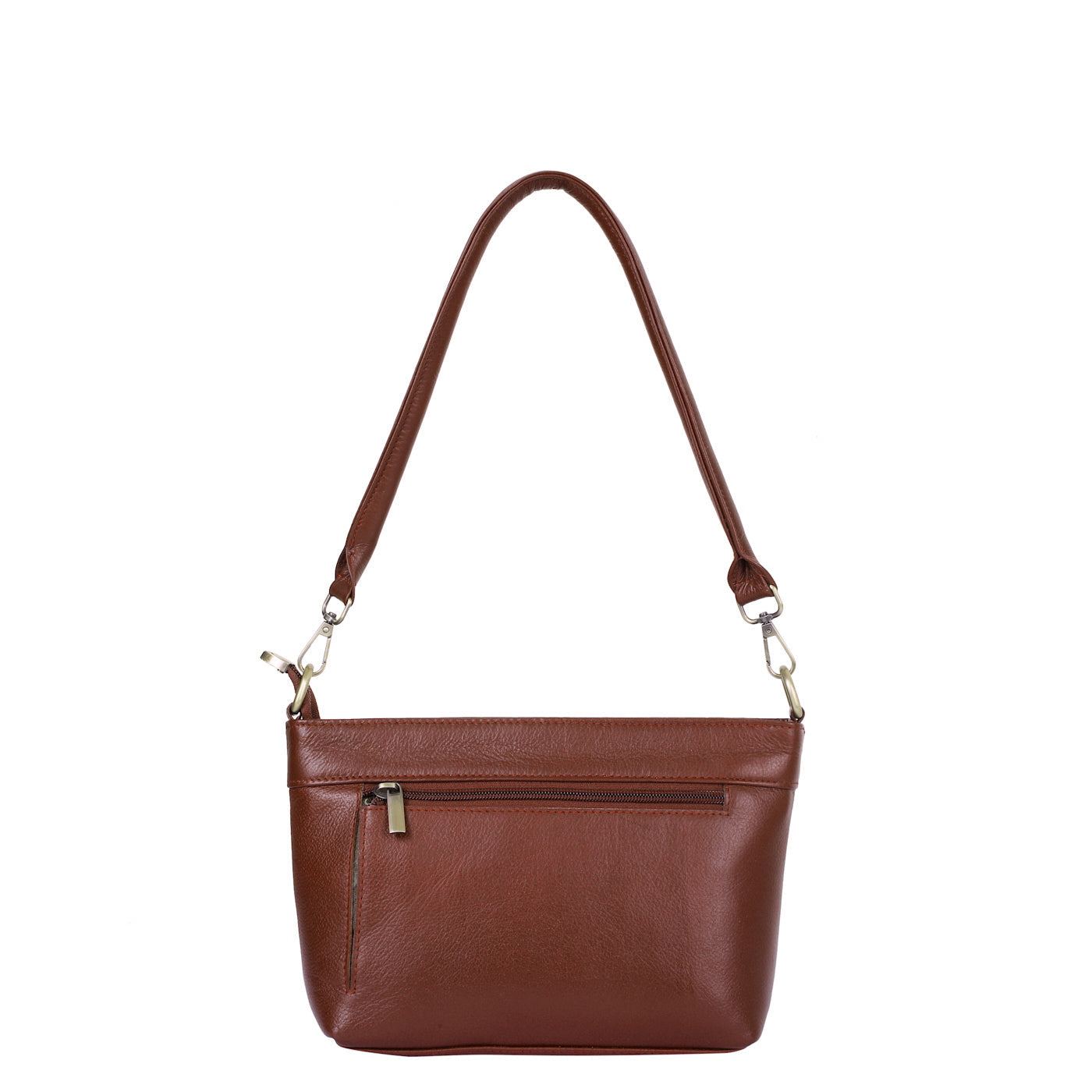 Brown Genuine Leather Shoulder handbag Wholesale for Women – Tote with Front Pocket