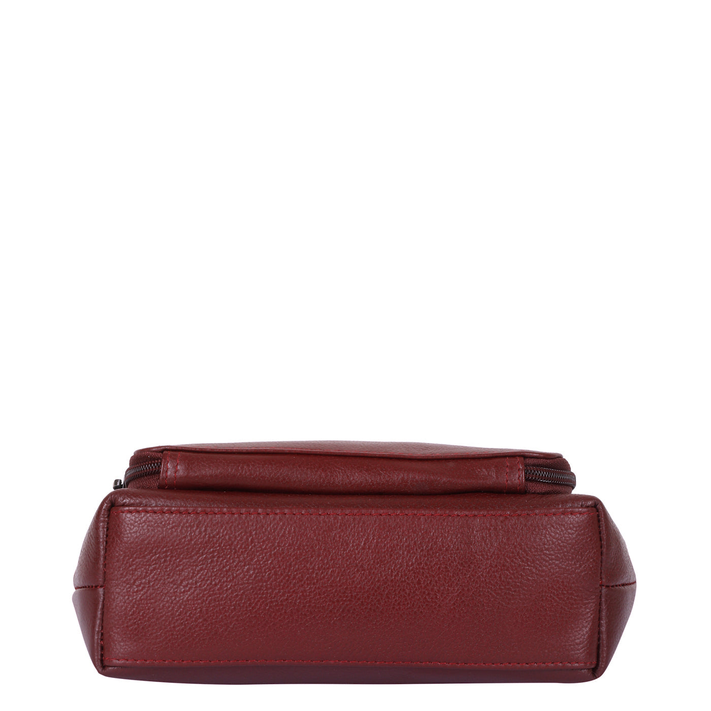 Cherry Red Genuine Leather Shoulder handbag Wholesale for Women - Tote with Front Pocket