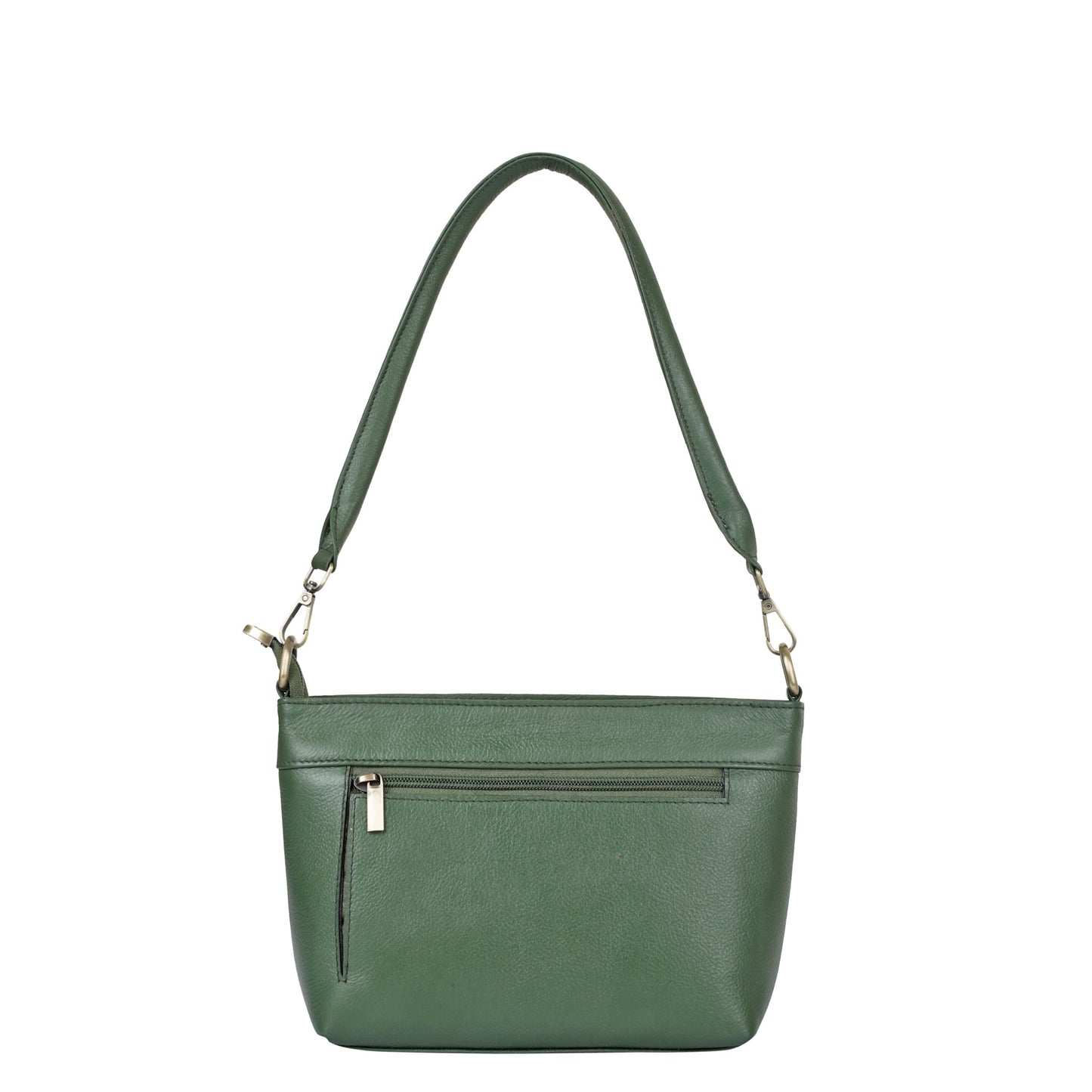 Olive Genuine Leather Shoulder handbag Wholesale for Women – Tote with Front Pocket
