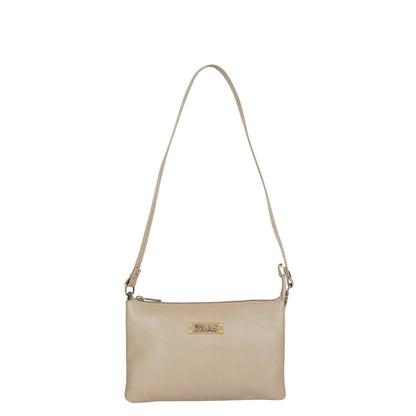 Genuine Leather Crossbody Organizer Bag for Women – Stylish Shoulder Handbag