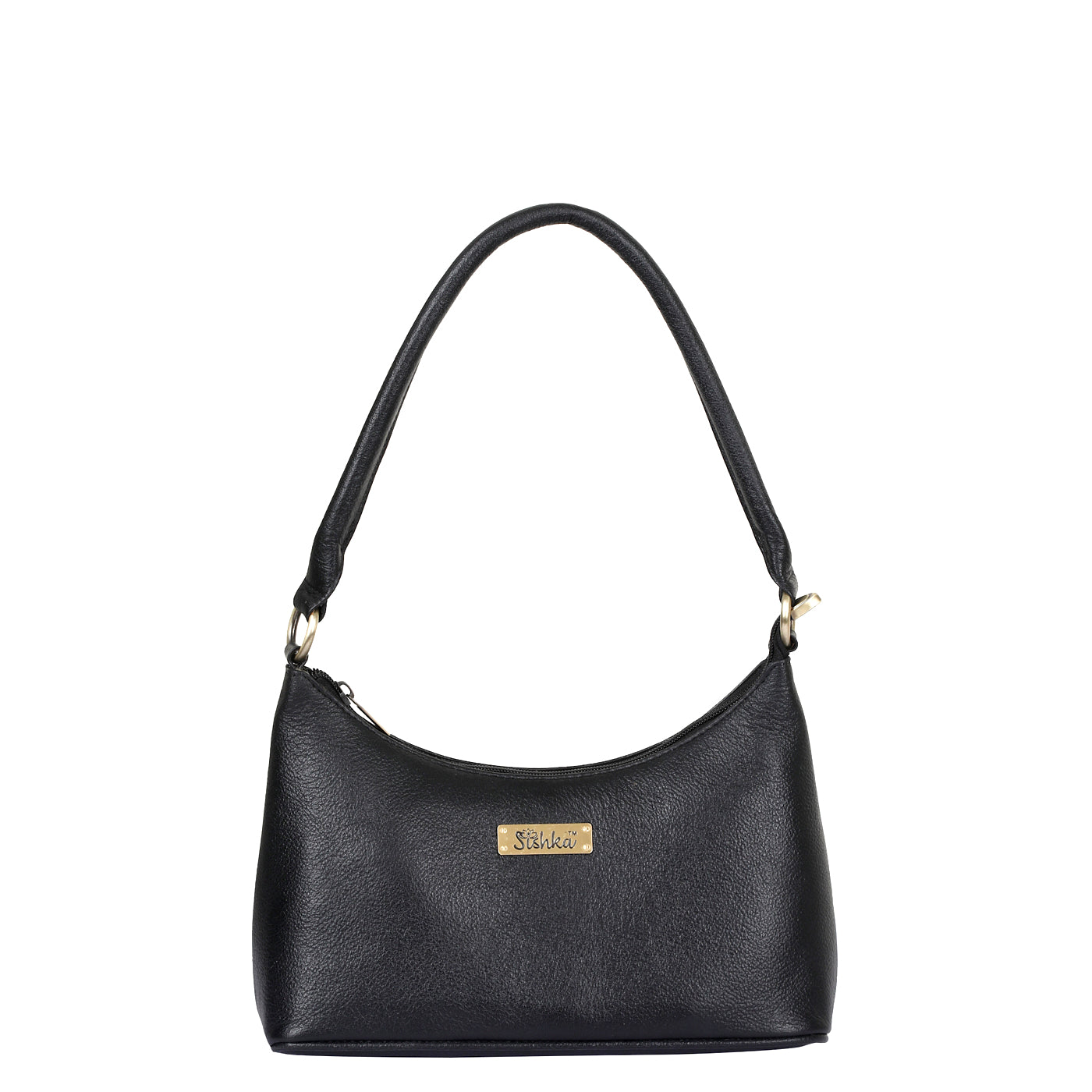 Black Genuine Leather Hobo Shoulder Handbags Wholesale for Women  – Everyday Use