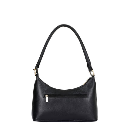 Black Genuine Leather Hobo Shoulder Handbags Wholesale for Women  – Everyday Use