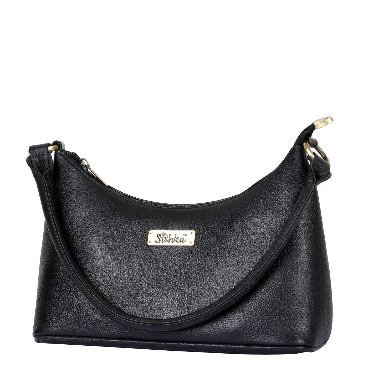 Black Genuine Leather Hobo Shoulder Handbags Wholesale for Women  – Everyday Use