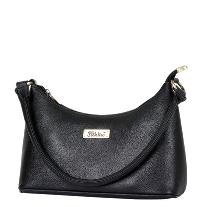 Black Genuine Leather Hobo Shoulder Handbags Wholesale for Women  – Everyday Use