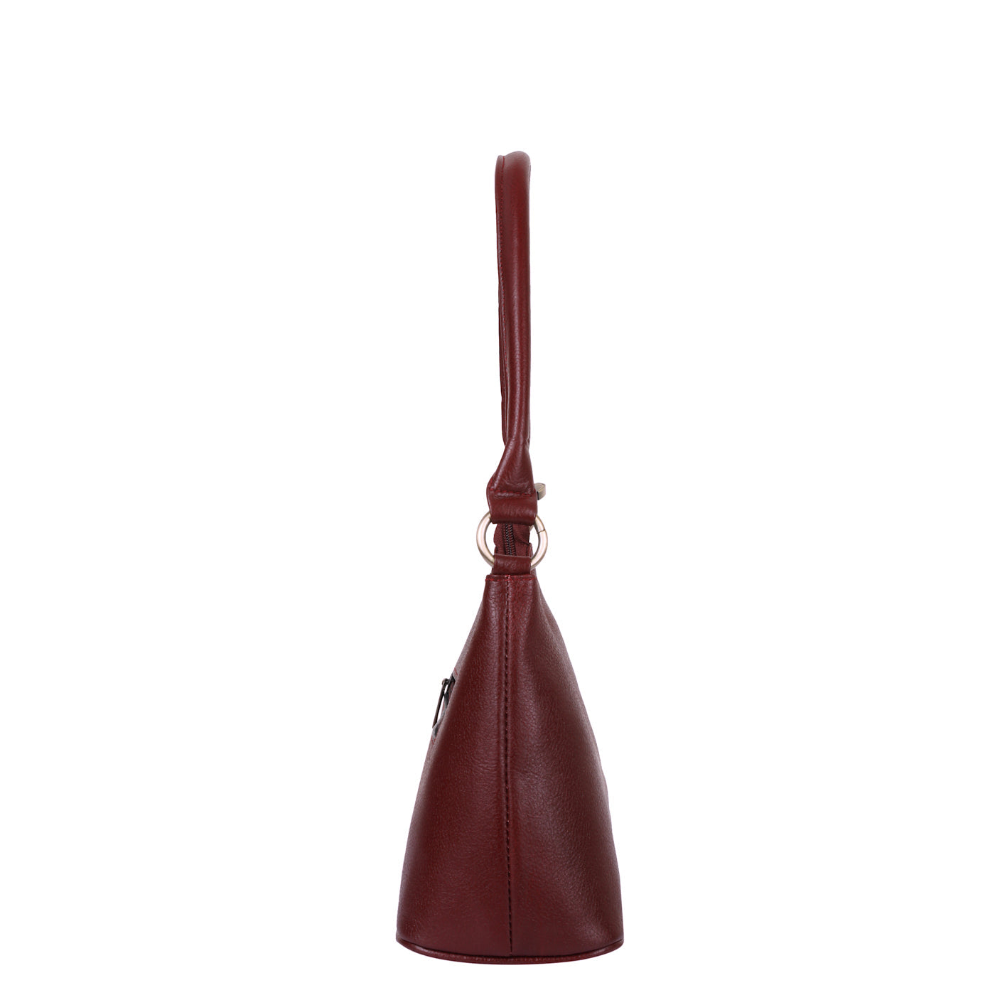 Cherry Red Genuine Leather Hobo Shoulder Handbags Wholesale for Women  – Everyday Use