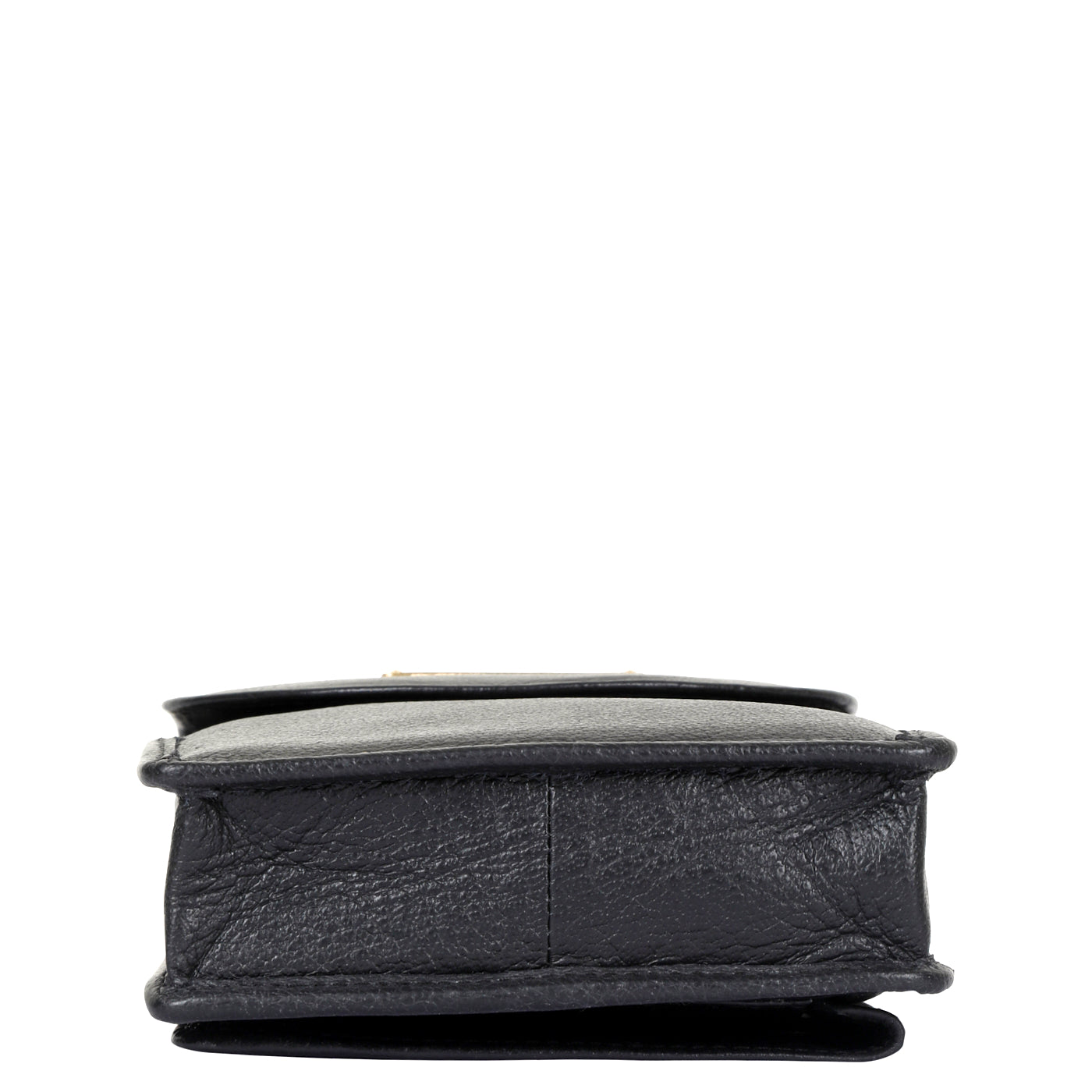 Black Genuine Leather Mobile Crossbody Bag – Women’s Phone Purse