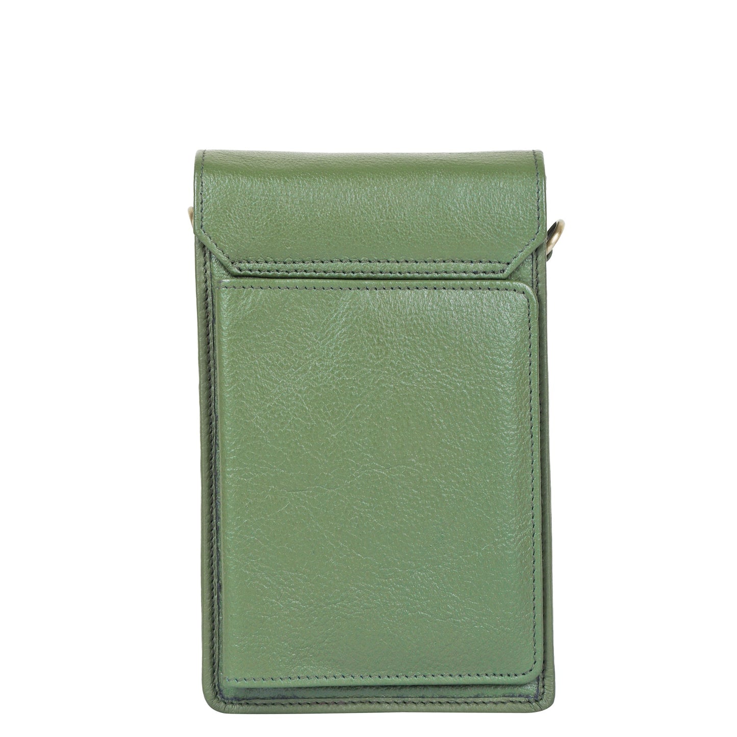 Olive Genuine Leather Mobile Crossbody Bag Wholesale for Women – Phone Purse