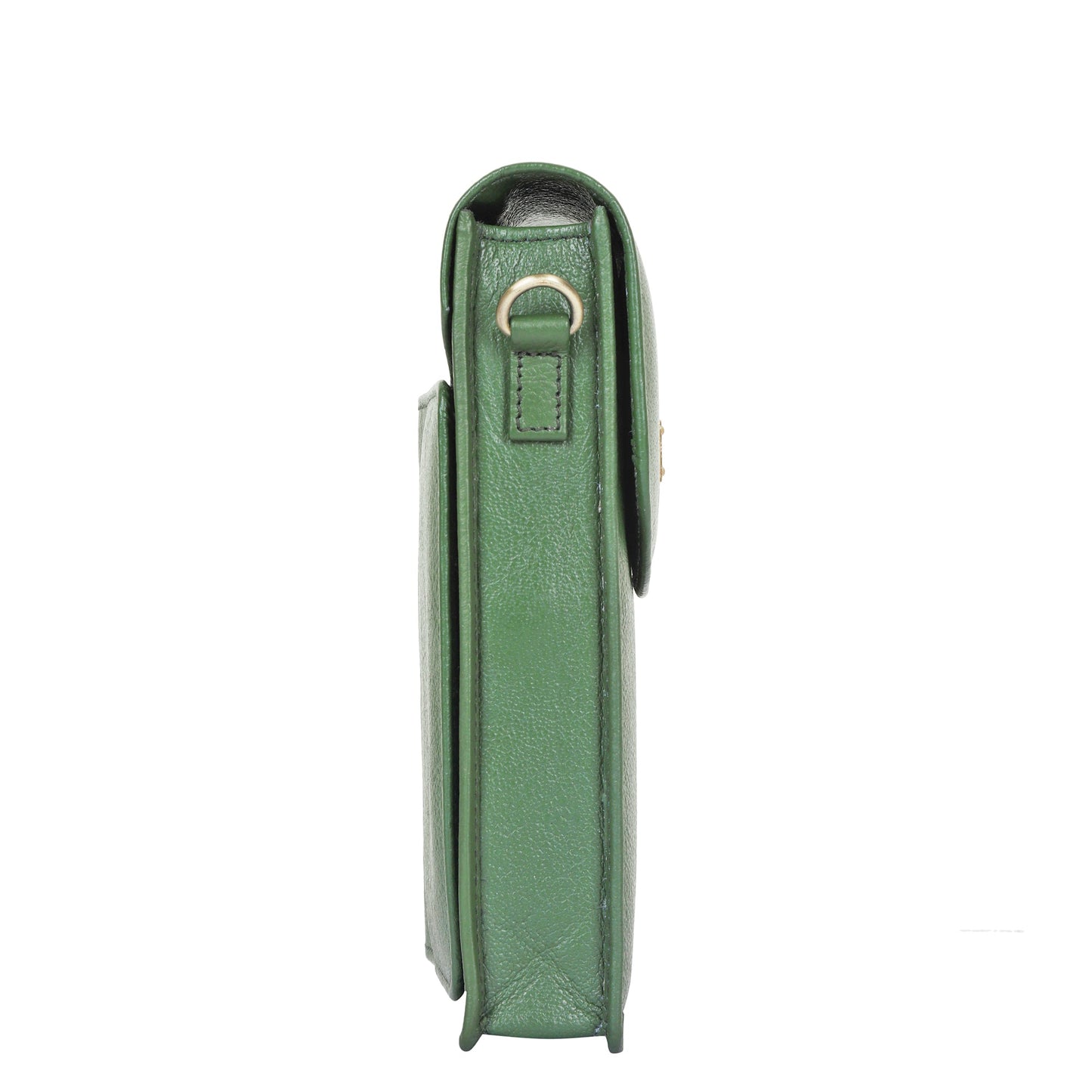 Olive Genuine Leather Mobile Crossbody Bag Wholesale for Women – Phone Purse