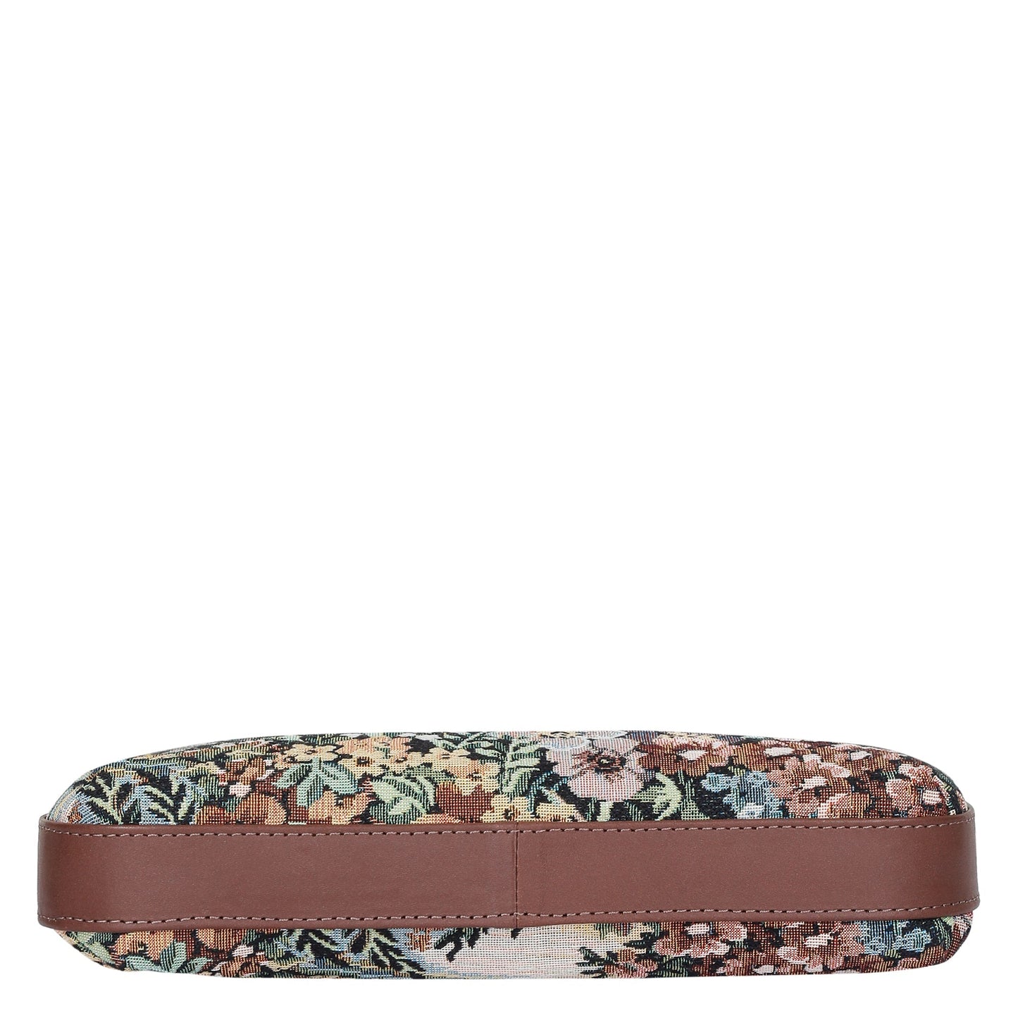 Botanical Design Tapestry  Fabric Hobo Bag For Women | Shoulder & Satchel Purse with Leather Trim and  Strap for Travel & Casual Use