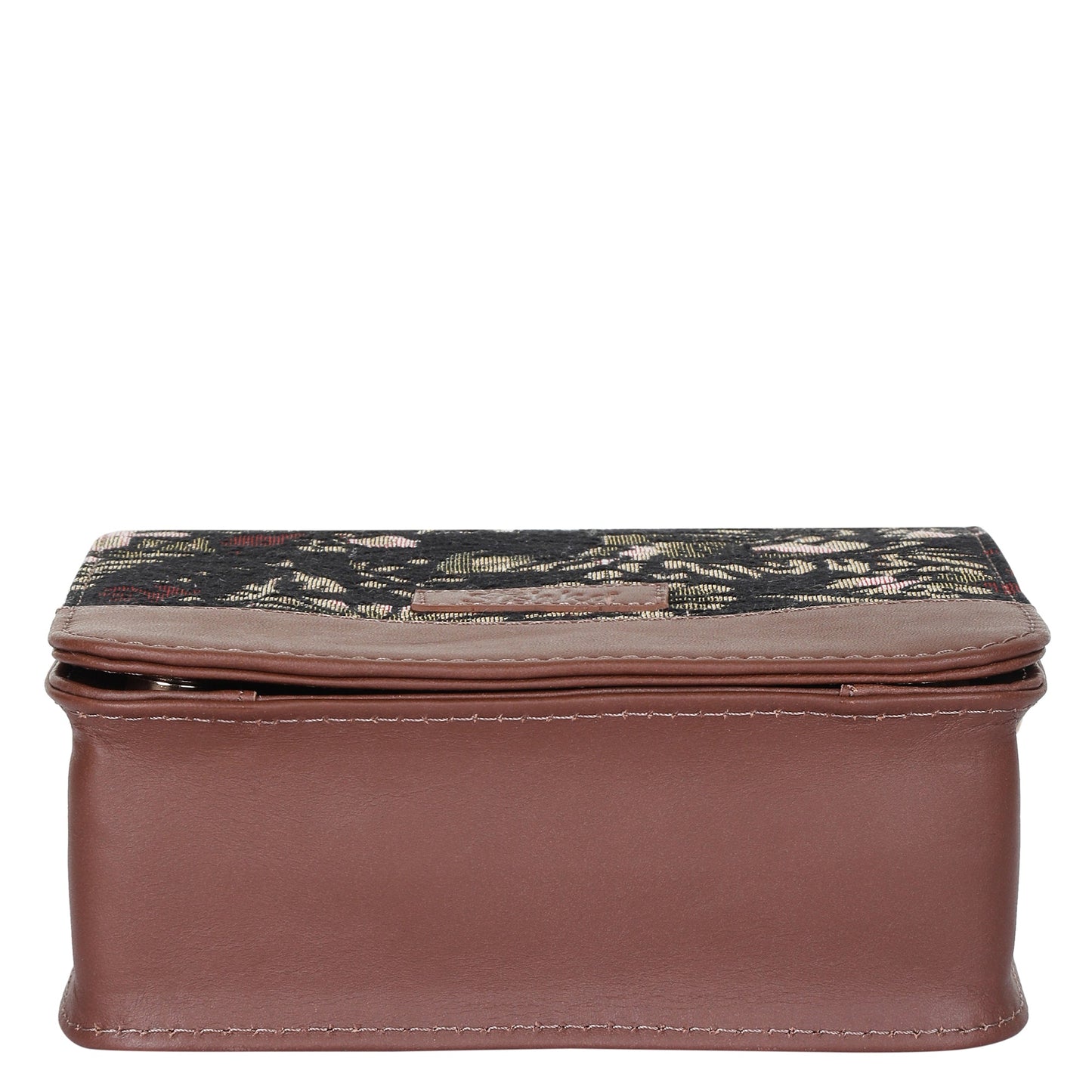 Vintage Tapestry Crossbody Bag – Women’s Sling Shoulder Purse with Leather Trim