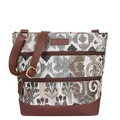 Abstract Tapestry Crossbody Sling Bag – Women’s Shoulder & Messenger Purse