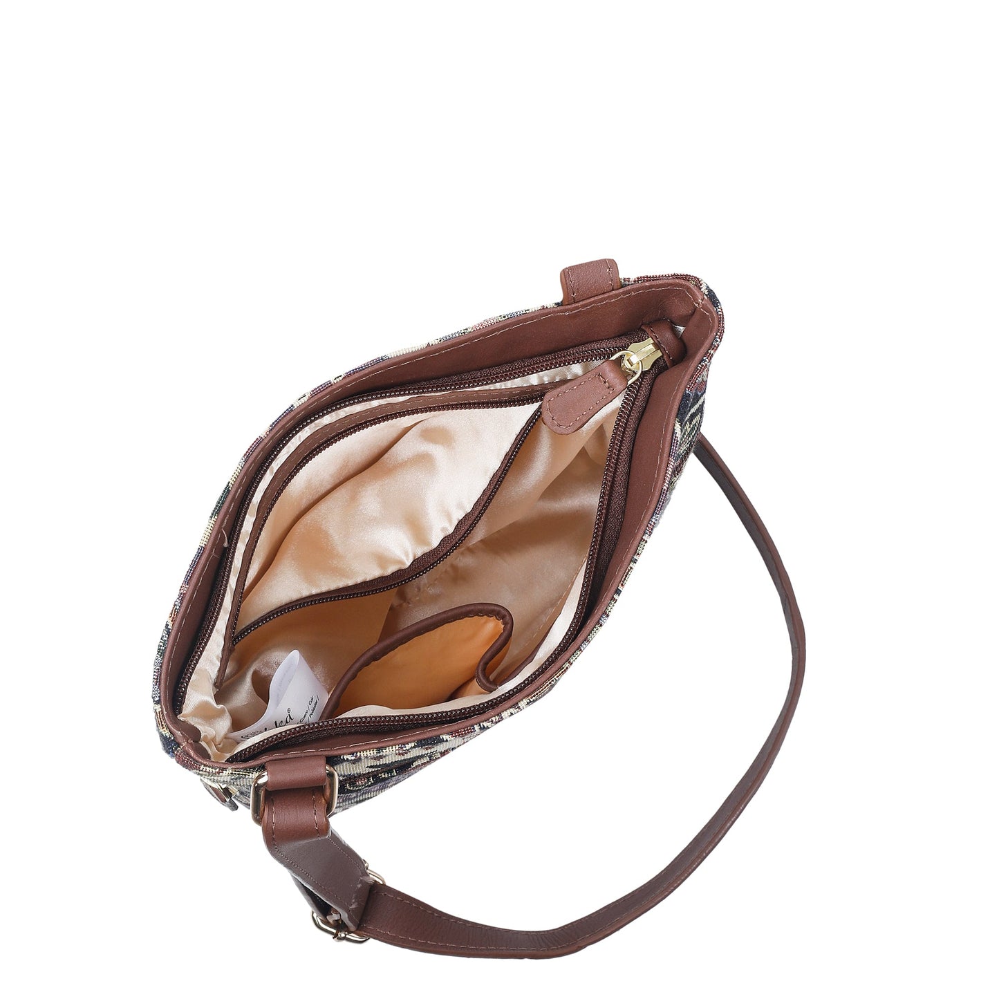 Geometric Tapestry Crossbody Sling – Women’s Messenger & Shoulder Bag