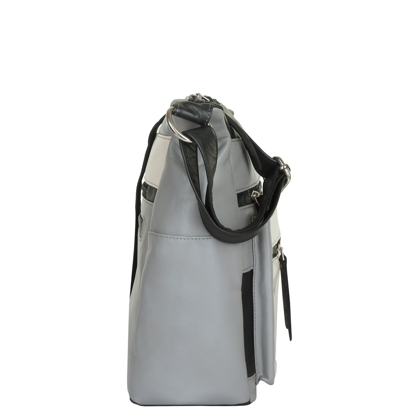 Genuine Leather Women’s Crossbody Bag – Wholesale Grey Sling Bag– Shoulder Bag for Work, Shopping & Casual