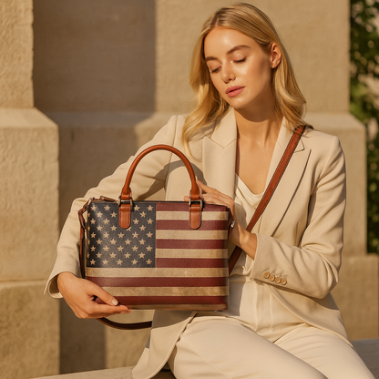 Women’s Genuine Leather 3-in-1 Printed Convertible Shoulder Bag – Stylish Top Handle Crossbody  & Handbag  Purse – Everyday Use