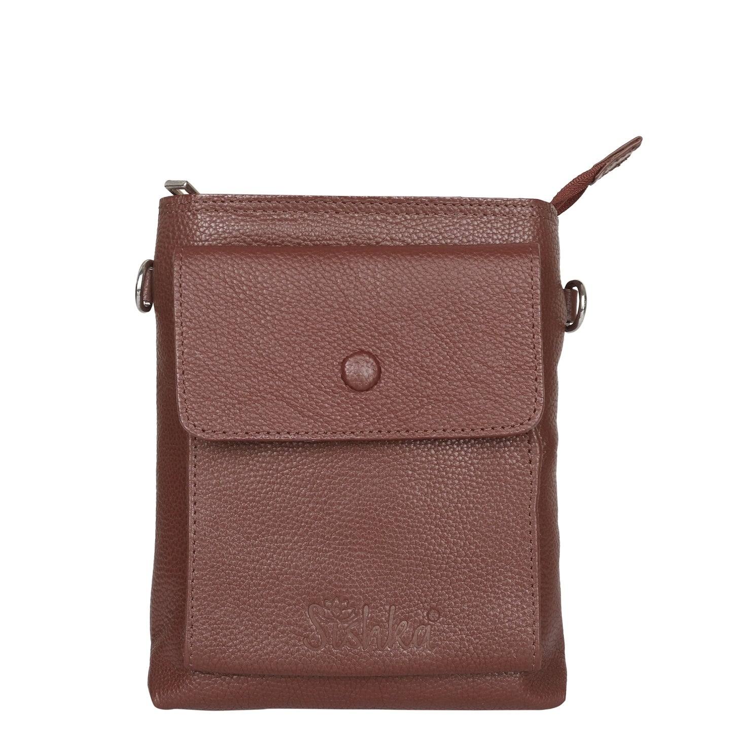 Men & Women Leather Sling Messenger Bag – Wholesale Crossbody Bag for Work, Travel & Everyday Use - Light Brown