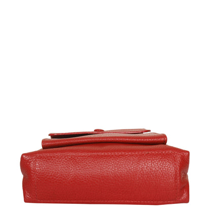 Leather Crossbody Sling Bag for Men & Women – Wholesale Messenger Bag for Work, Travel & Daily Use - Red