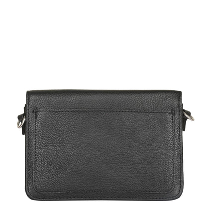 Genuine Leather Black Crossbody Shoulder Bag for Men & Women – Wholesale Sling Messenger Bag for Work & Daily Use