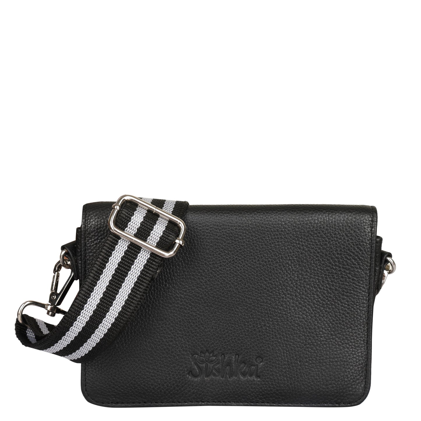 Genuine Leather Black Crossbody Shoulder Bag for Men & Women – Wholesale Sling Messenger Bag for Work & Daily Use