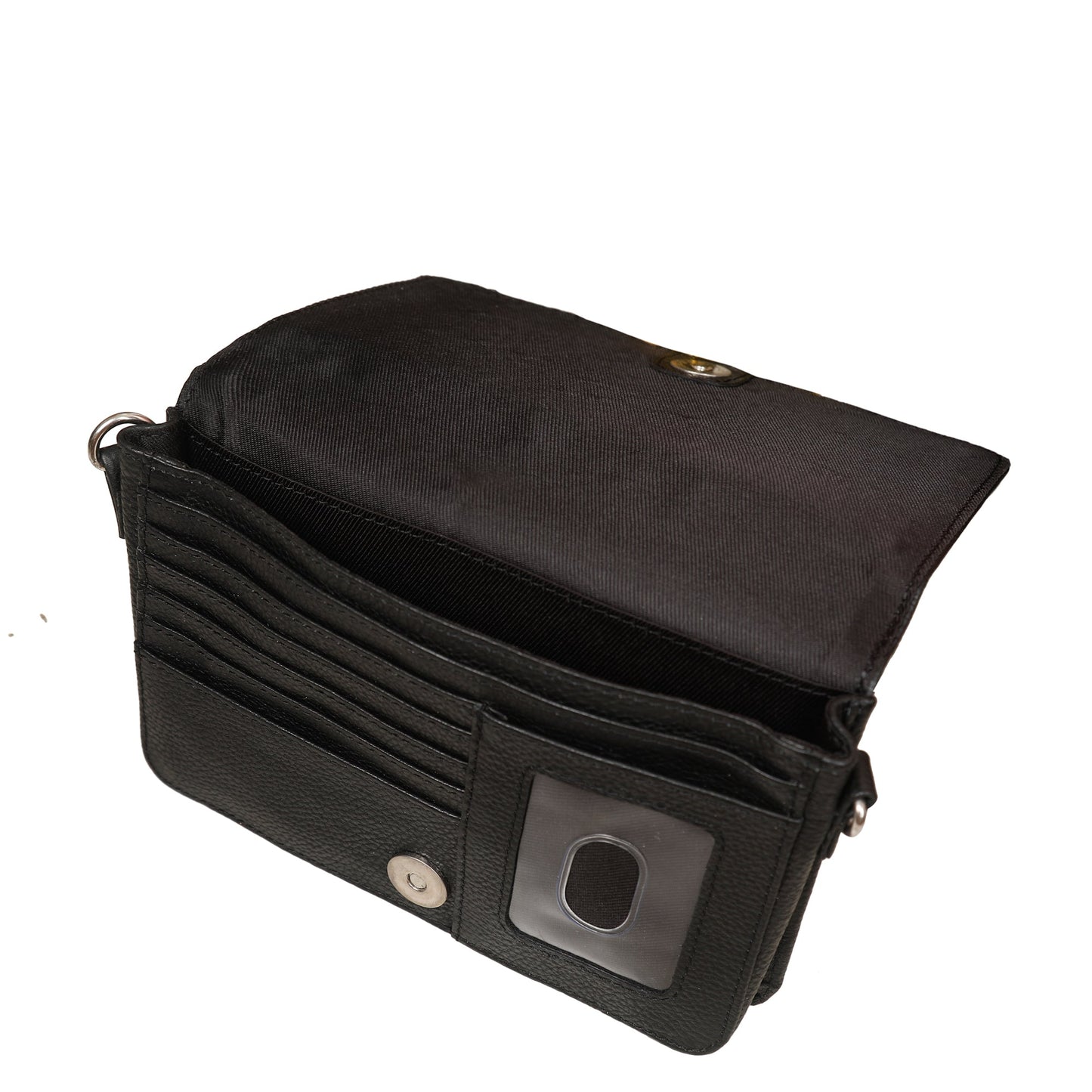 Genuine Leather Black Crossbody Shoulder Bag for Men & Women – Wholesale Sling Messenger Bag for Work & Daily Use