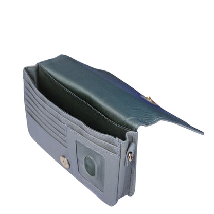 Genuine Leather Navy Blue Crossbody Shoulder Bag for Men & Women – Wholesale Sling Messenger Bag for Travel & Daily Use