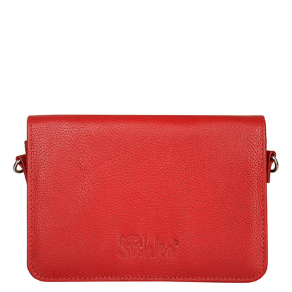 Wholesale Genuine Leather Red Crossbody Shoulder Bag for Men & Women – Sling Messenger Bag for Work & Travel