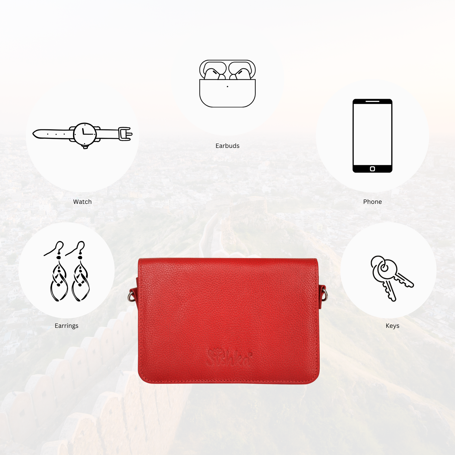 Wholesale Genuine Leather Red Crossbody Shoulder Bag for Men & Women – Sling Messenger Bag for Work & Travel