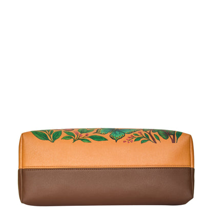 Genuine Leather Printed Carryall Tote for Women – Stylish Shoulder, Top Handle & Handbag for Ladies – Office, Work, Travel & Daily Use