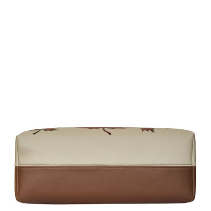 Genuine Leather Printed Carryall Tote for Women – Stylish Shoulder, Top Handle & Handbag for Ladies – Office, Work, Travel & Daily Use