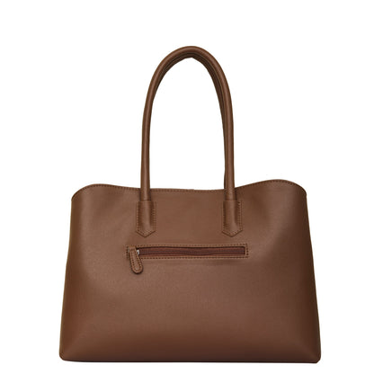 Genuine Leather Printed Carryall Tote for Women – Stylish Shoulder, Top Handle & Handbag for Ladies – Office, Work, Travel & Daily Use