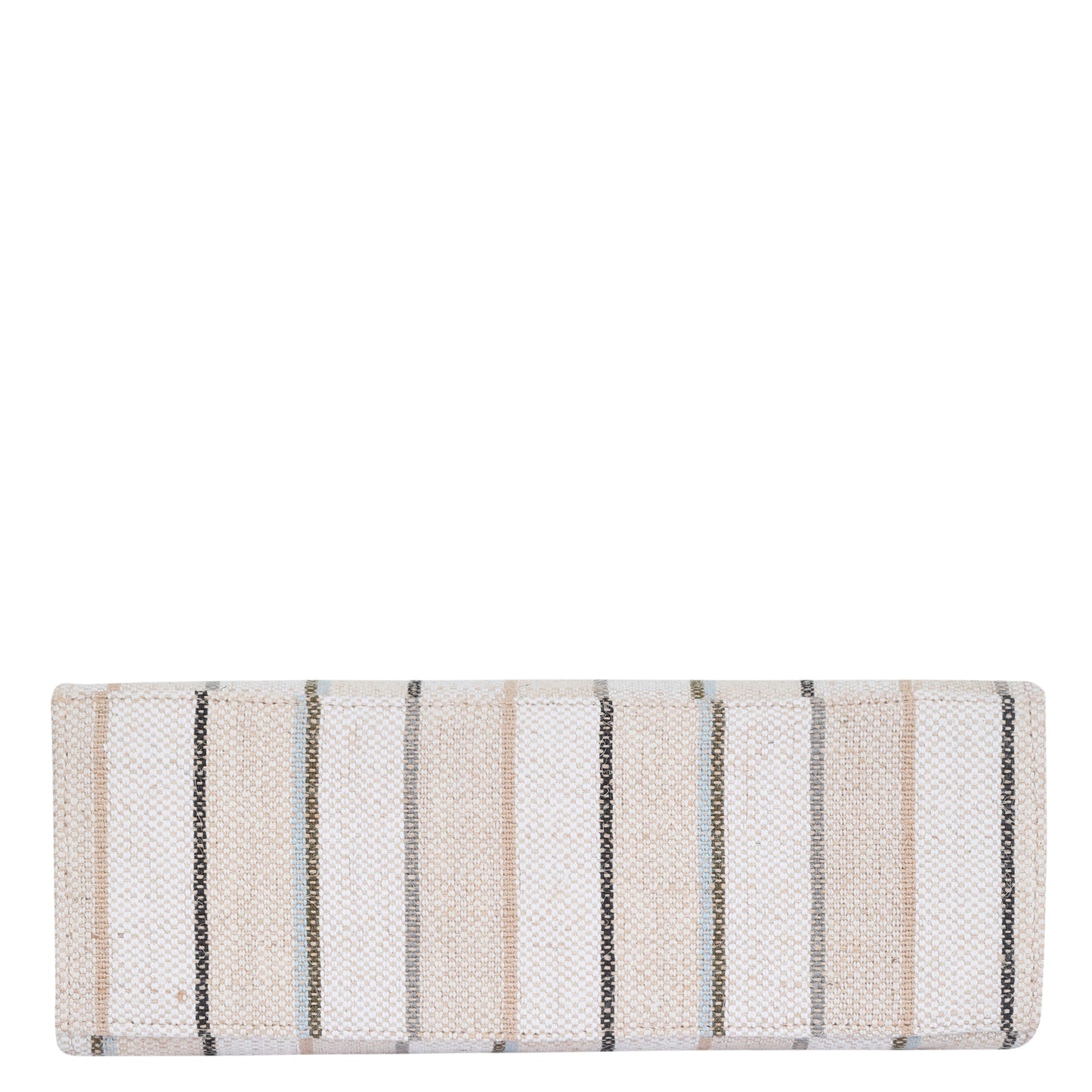 Wholesale Neutral Striped Canvas Crossbody Tote Handbag for Daily use