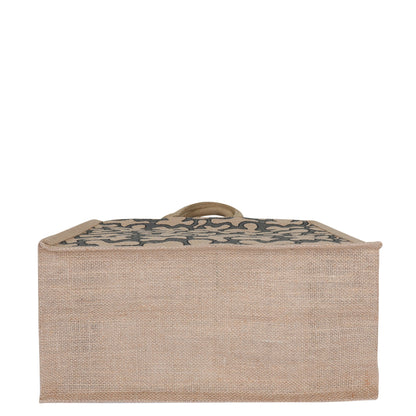 Printed Natural Jute Tote Bag – Eco-Friendly Reusable Bag for Shopping, Grocery, Travel, Beach, Gifting and Daily Use