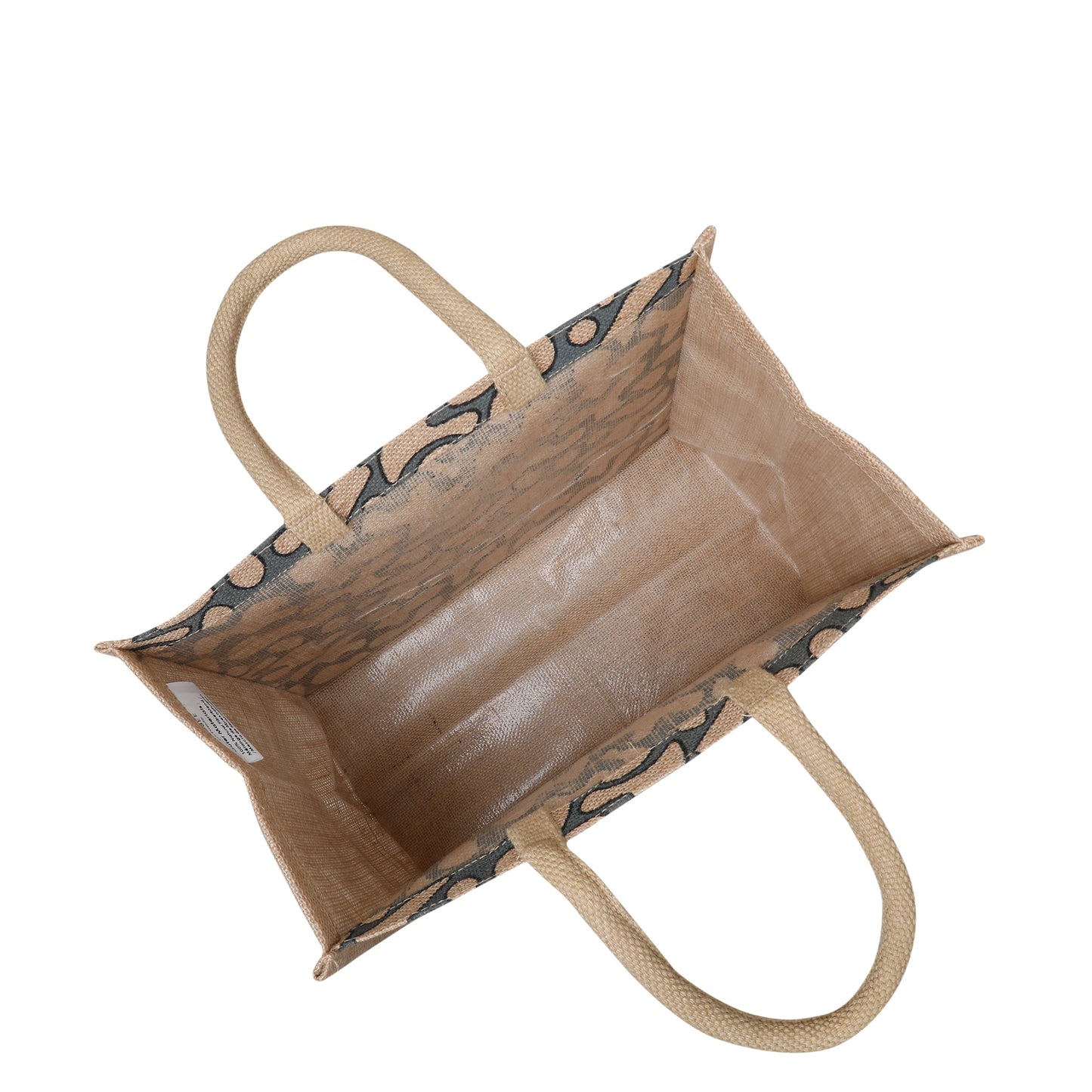 Printed Natural Jute Tote Bag – Eco-Friendly Reusable Bag for Shopping, Grocery, Travel, Beach, Gifting and Daily Use