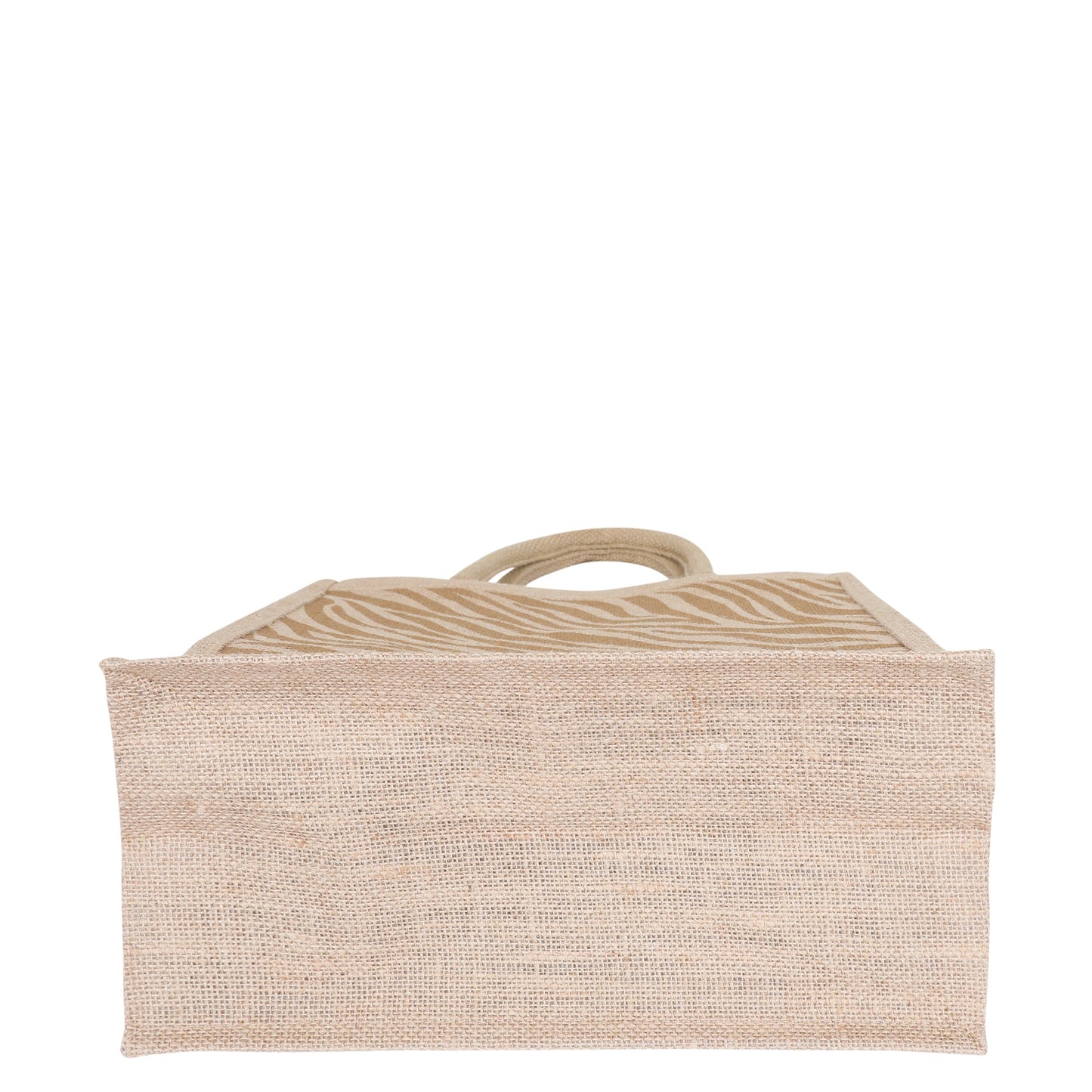 Eco-Friendly zebra-inspired pattern Natural Jute Tote Bag – Printed Reusable Bag for Shopping, Groceries, Travel, Beach, and Everyday Use