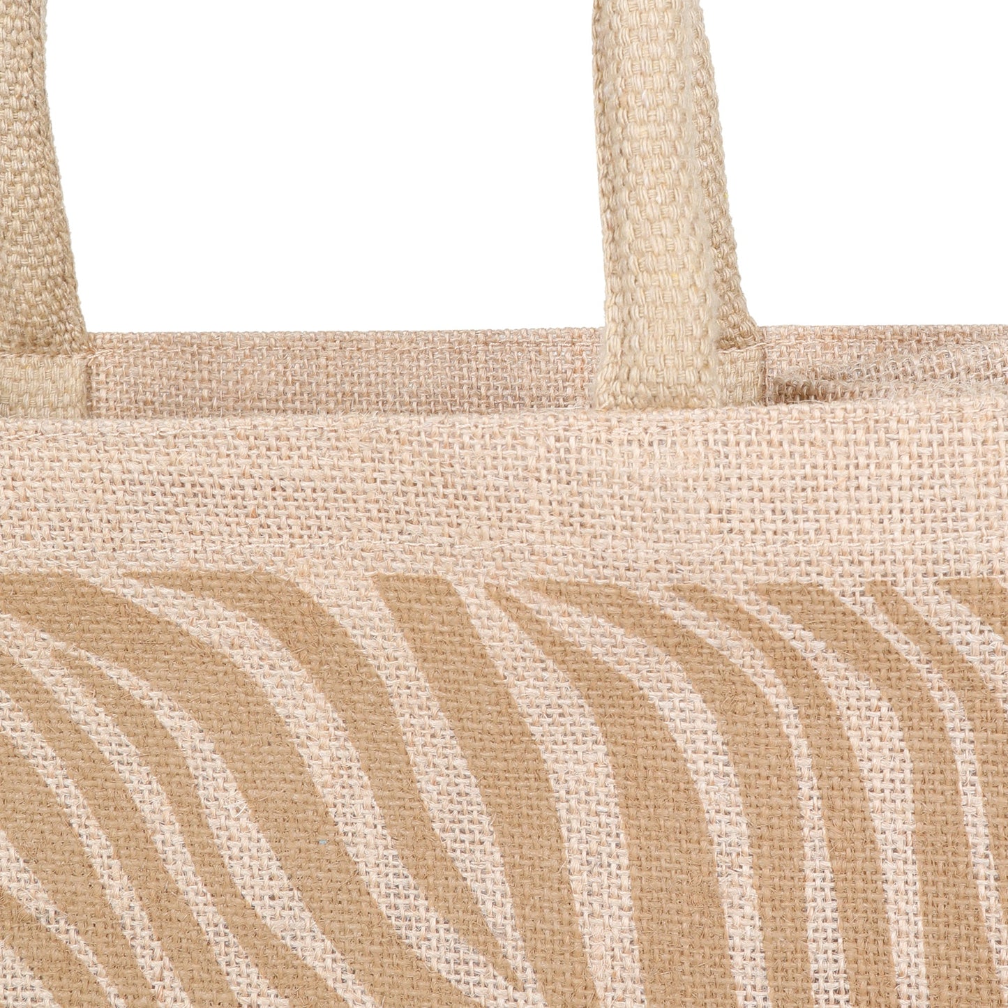 Eco-Friendly zebra-inspired pattern Natural Jute Tote Bag – Printed Reusable Bag for Shopping, Groceries, Travel, Beach, and Everyday Use