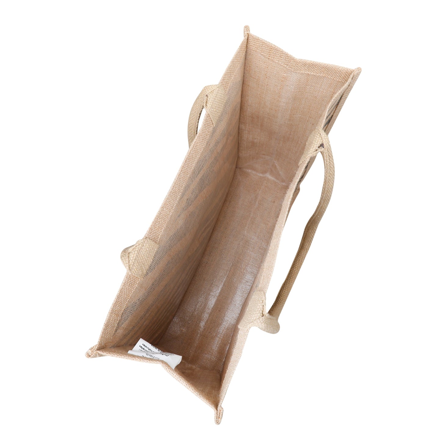 Printed Natural Jute Tote Bag – Eco-Friendly Reusable Shopping, Grocery, Travel & Beach Bag for Women