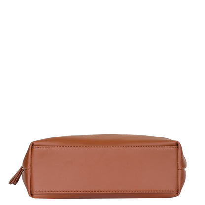 Women’s Botanical Tapestry Crossbody Bag – Messenger-Style Shoulder Purse with Vegan Leather Trim