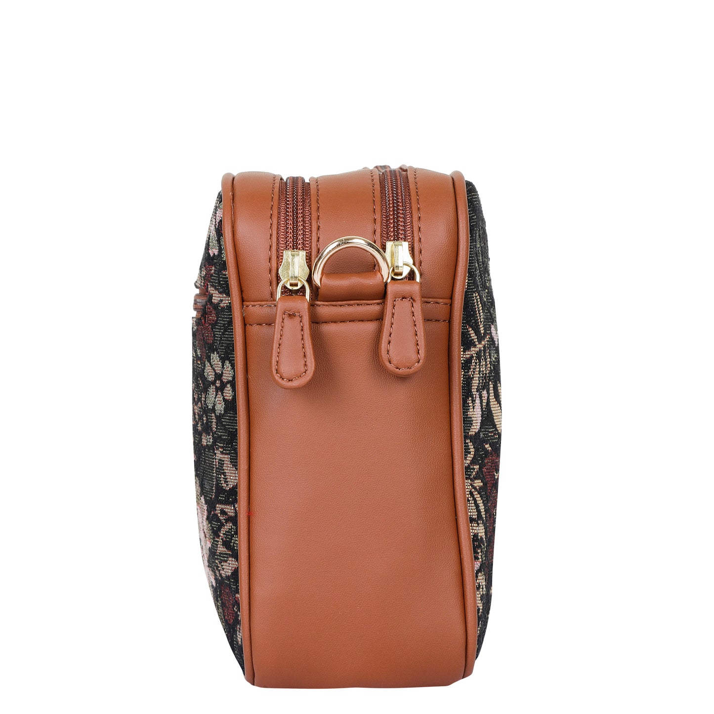 Women’s Vintage Tapestry Messenger Bag – Vegan Leather Crossbody & Shoulder Purse for Travel & Daily Use