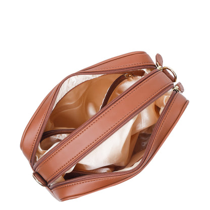 Women’s Vintage Tapestry Messenger Bag – Vegan Leather Crossbody & Shoulder Purse for Travel & Daily Use