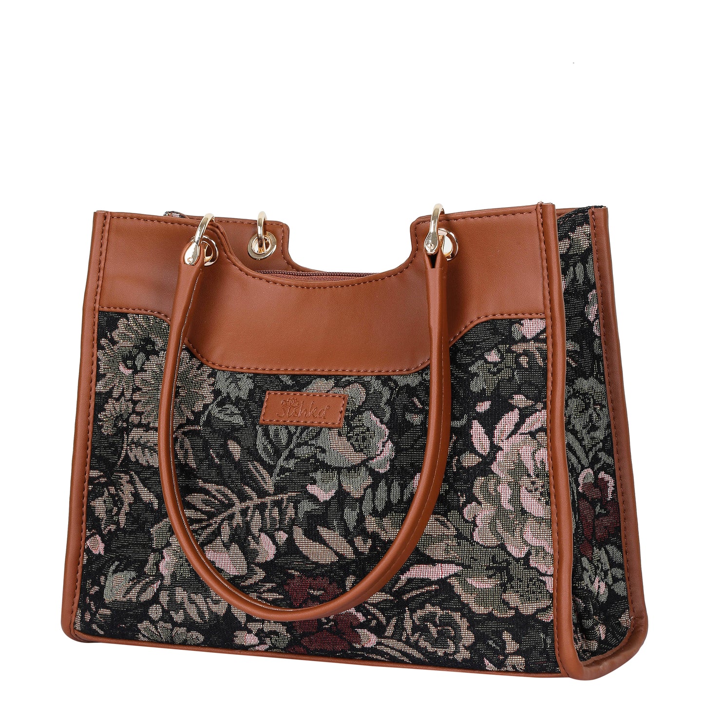 Women Vintage Tapestry Satchel Bag – Wholesale Vegan Leather Trimmed Crossbody, Shoulder & Hand Purse