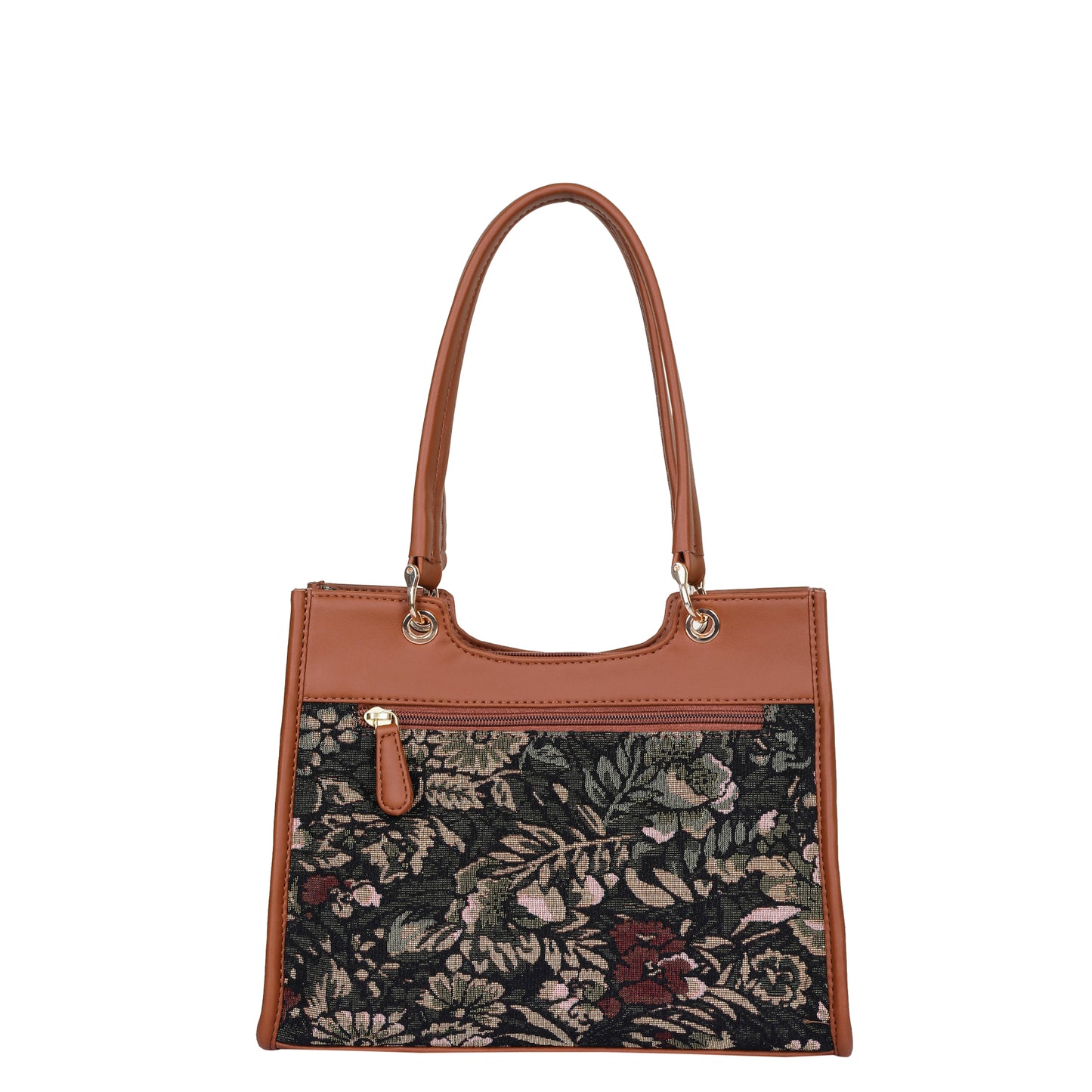 Women Vintage Tapestry Satchel Bag – Wholesale Vegan Leather Trimmed Crossbody, Shoulder & Hand Purse