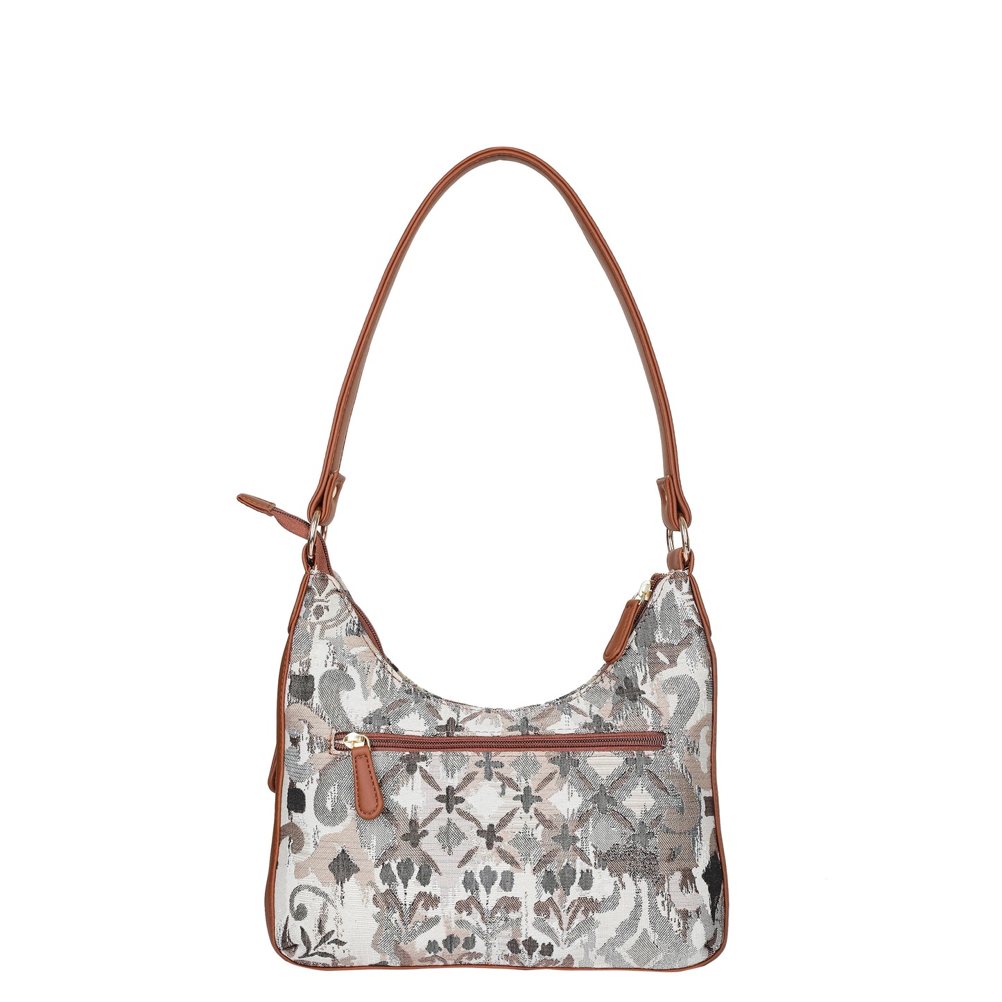 Women’s Abstract Tapestry Hobo Shoulder Bag – Versatile Sling Satchel with Vegan Leather Strap & Classic Top Handle
