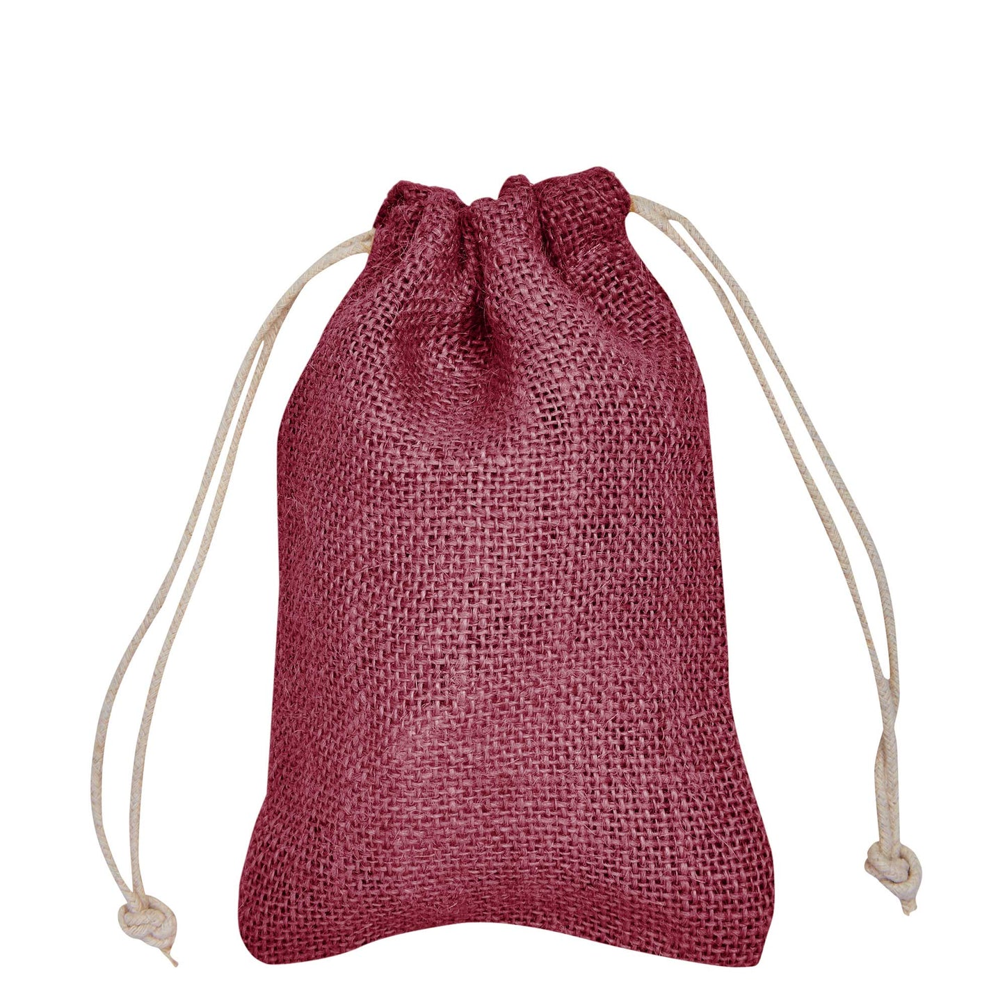 Jute Small Drawstring Bags, Set of 8 – Burlap Pouches Reusable Wedding Christmas, New Year, Thanks Giving Gift Pouches