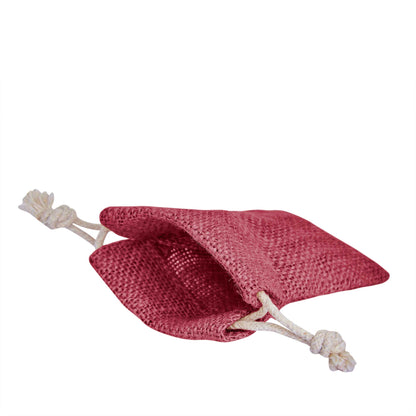 Coloured Burlap Drawstring Bags –  Small Jute Pouches for Wedding, New Year, Birthday Weddings & Christmas Gifts (8 PCS)