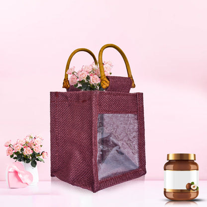 Burlap Gift Bags  – Natural Jute Pouches for Wedding, Christmas, New Year, Parties, Birthday Gifts (Packs of 7)