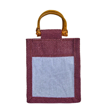 Colored Burlap Gift Bags Jute Pouches, Perfect for Christmas, New Year, Thanks Giving (7-Pack )