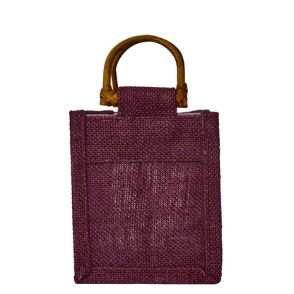 Colored Burlap Gift Bags Jute Pouches, Perfect for Christmas, New Year, Thanks Giving (7-Pack )