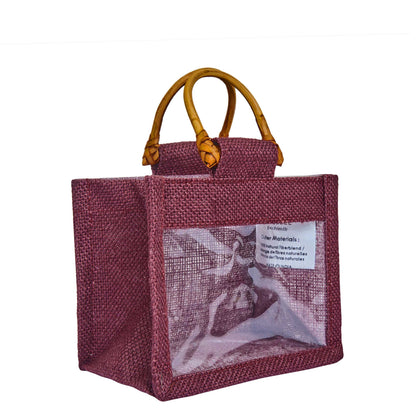 Eco-Friendly & Reusable Jute Gift Bags – Burlap Pouches for Bridesmaids, Wedding Gifts, DIY Favors (7 Pcs )