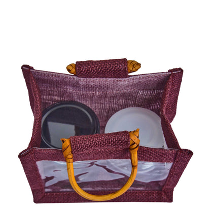 Eco-Friendly & Reusable Jute Gift Bags – Burlap Pouches for Bridesmaids, Wedding Gifts, DIY Favors (7 Pcs )