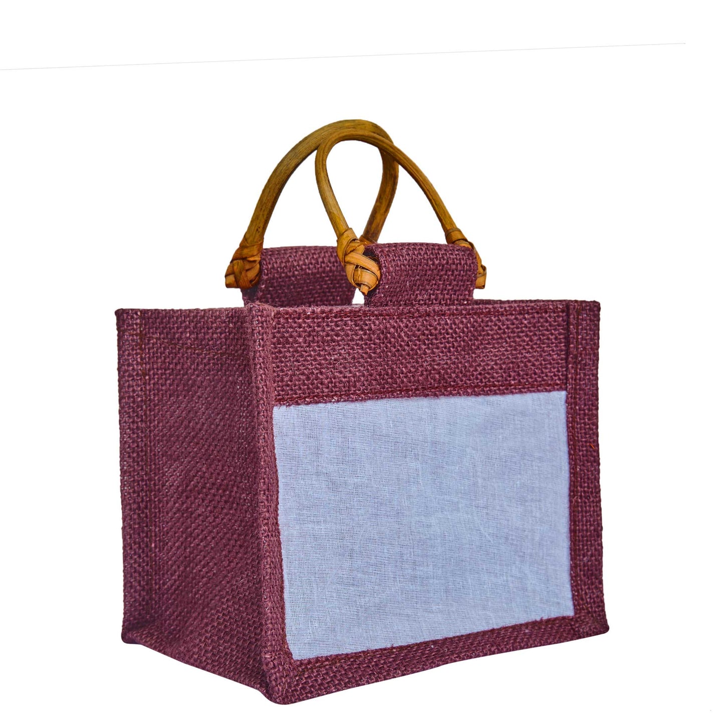 Coloured Jute Gift Bags with Organza Burlap Pouches for Wedding Favors, Party  & Gift (Packs of 7 )