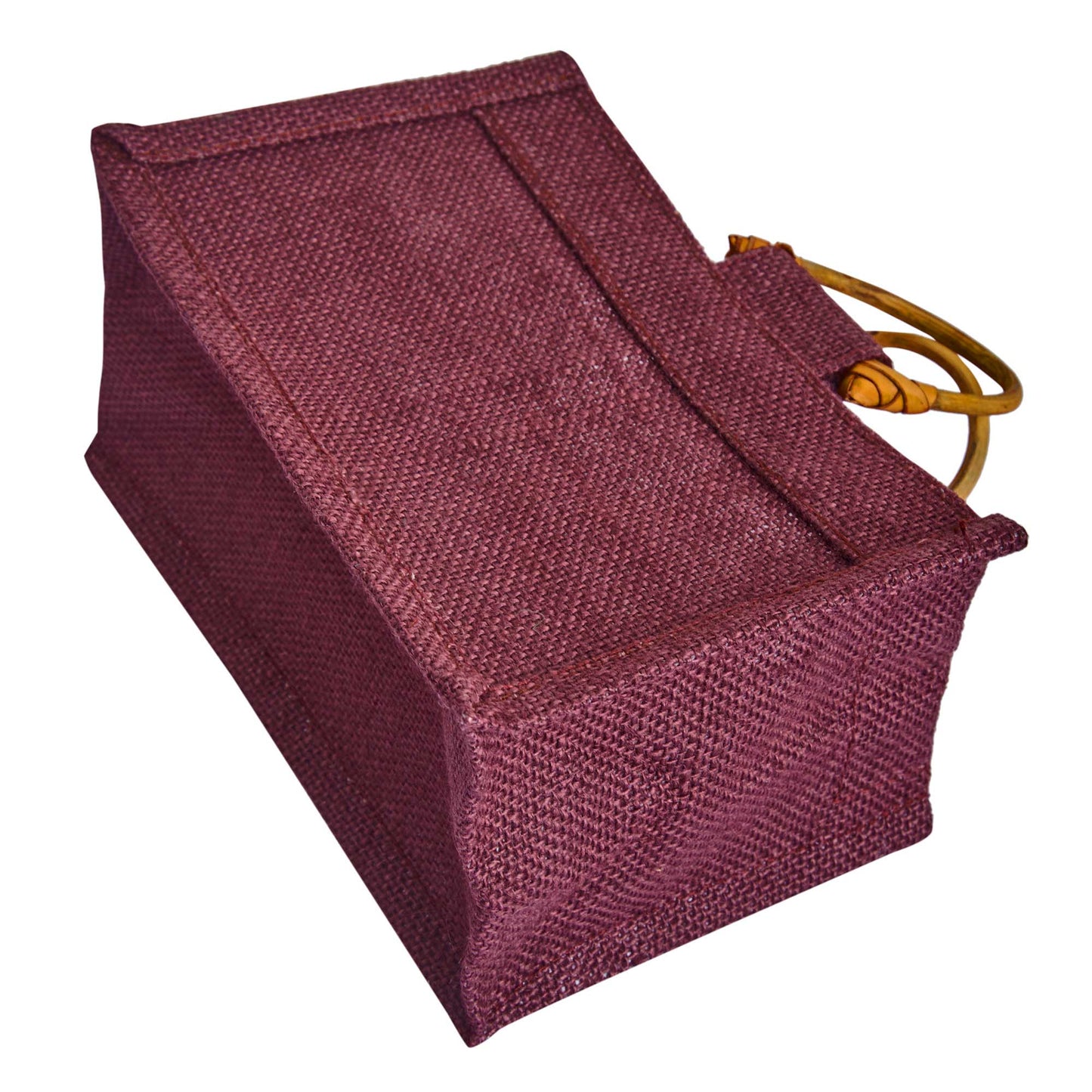 Coloured Jute Gift Bags with Organza Panels –Pouches for Weddings, Birthdays, Christmas, New Year (7 Pcs)